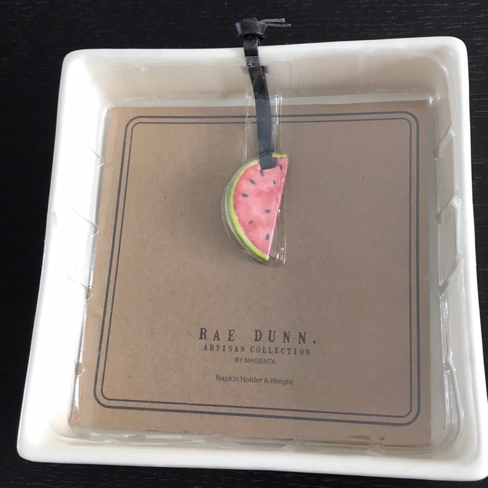 Rae Dunn napkin holder watermelon new